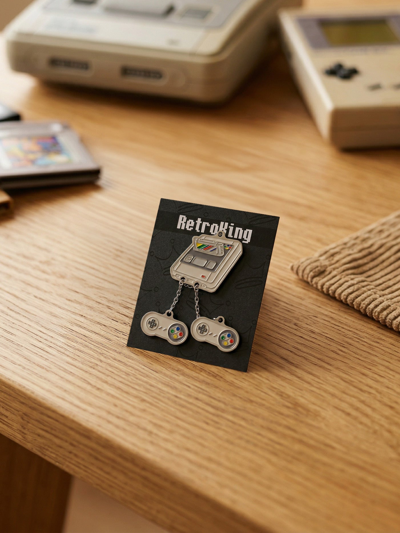 Super Nintendo Pin, Retro Gaming Gift