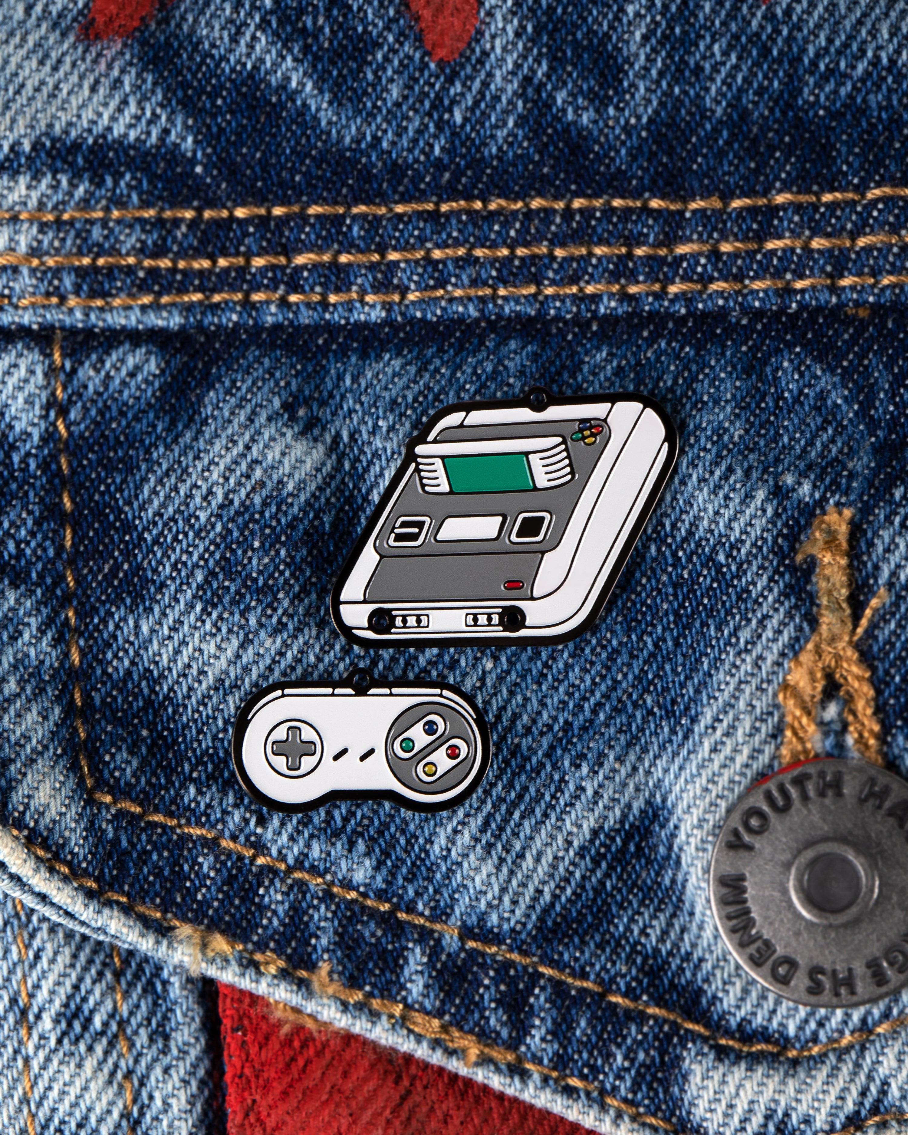 SNES Enamel Pin, Gift for Nintendo Retro Gamers