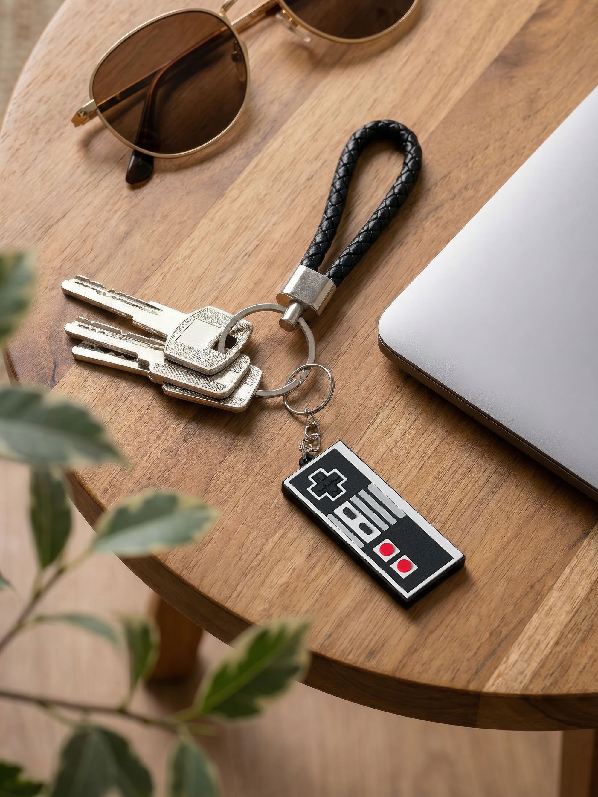 8-bit NES-style Retro Controller Keychain. Retro Gaming Keyring Gift