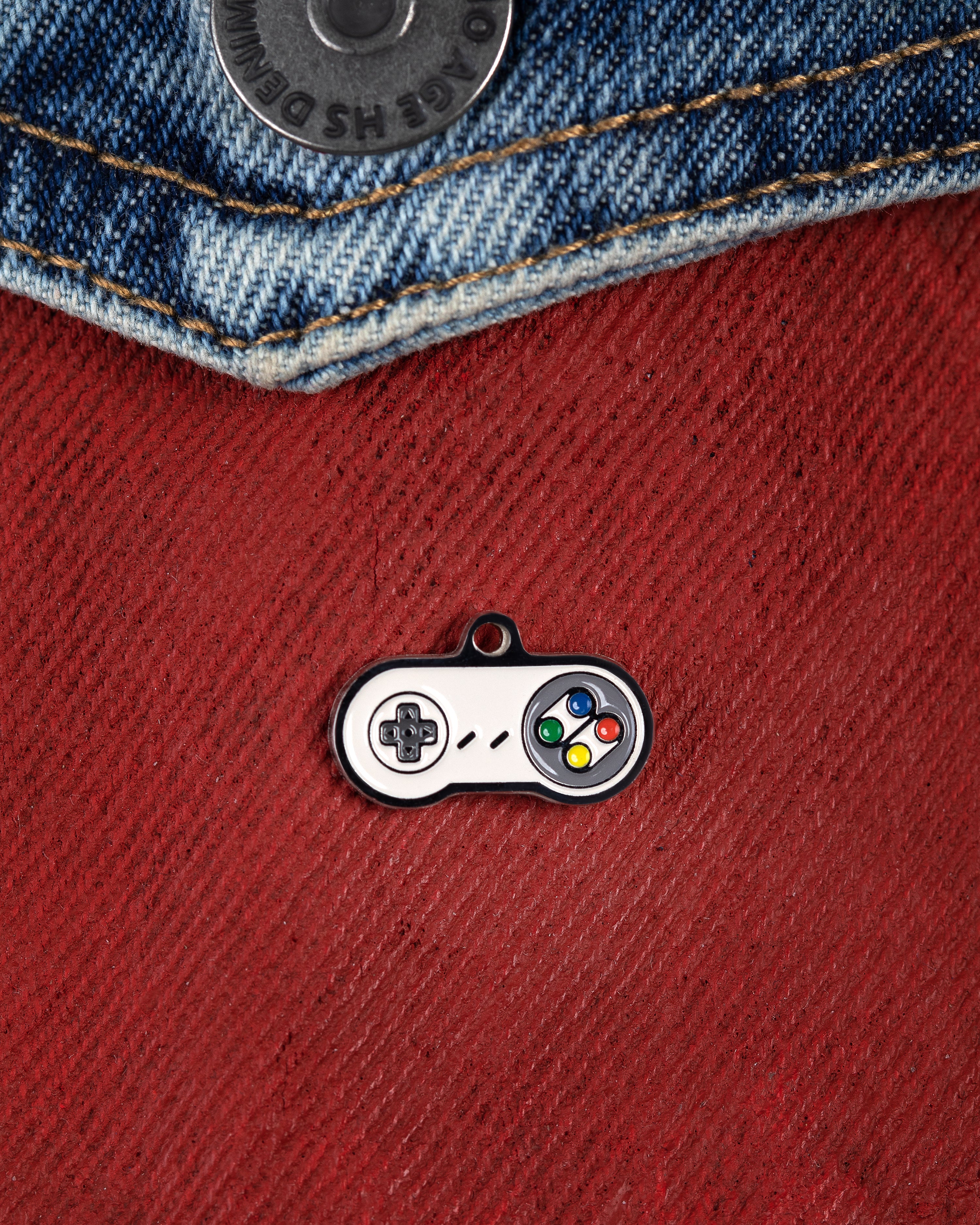 Super Nintendo Pin, Retro Gaming Gift