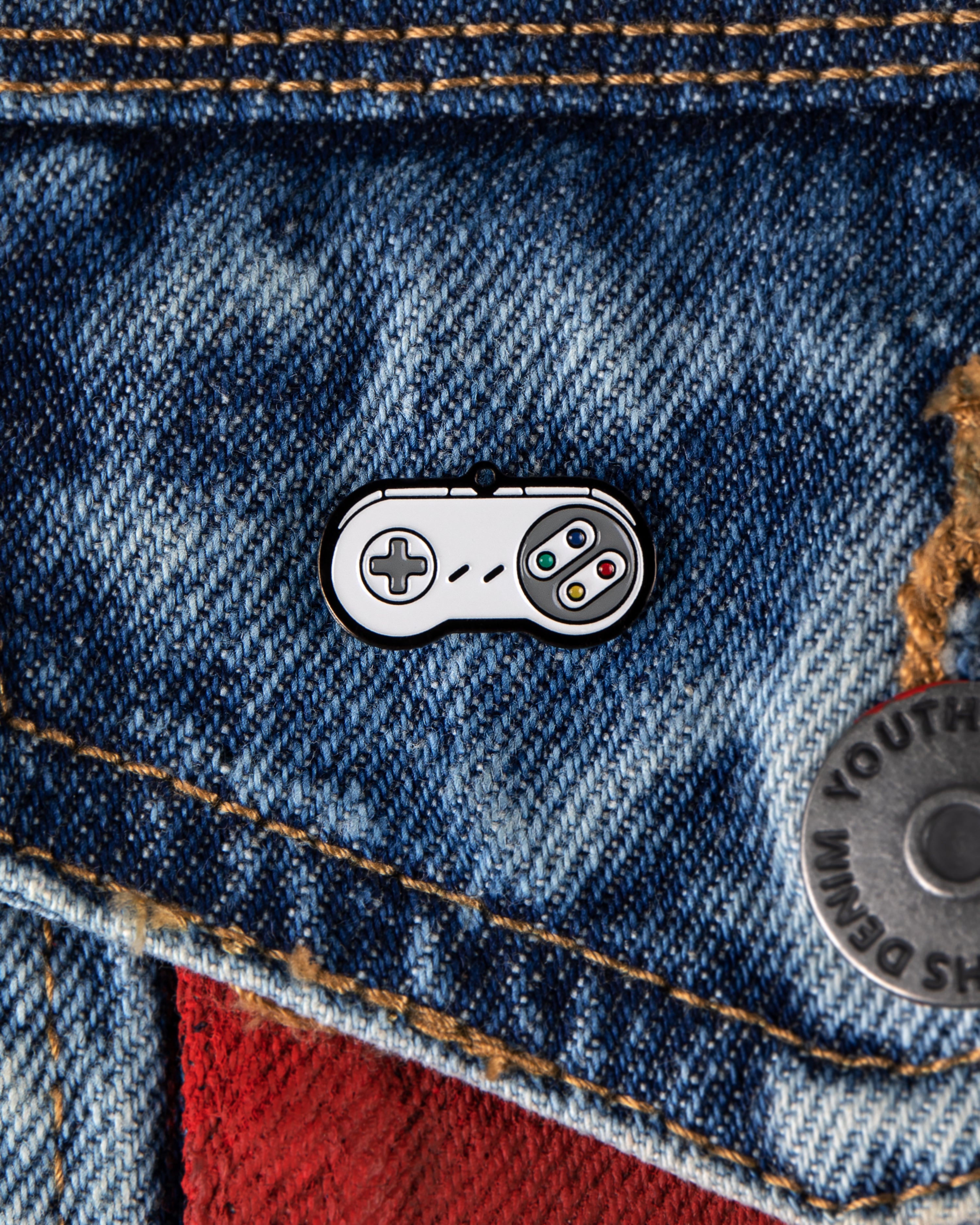 SNES Enamel Pin, Gift for Nintendo Retro Gamers