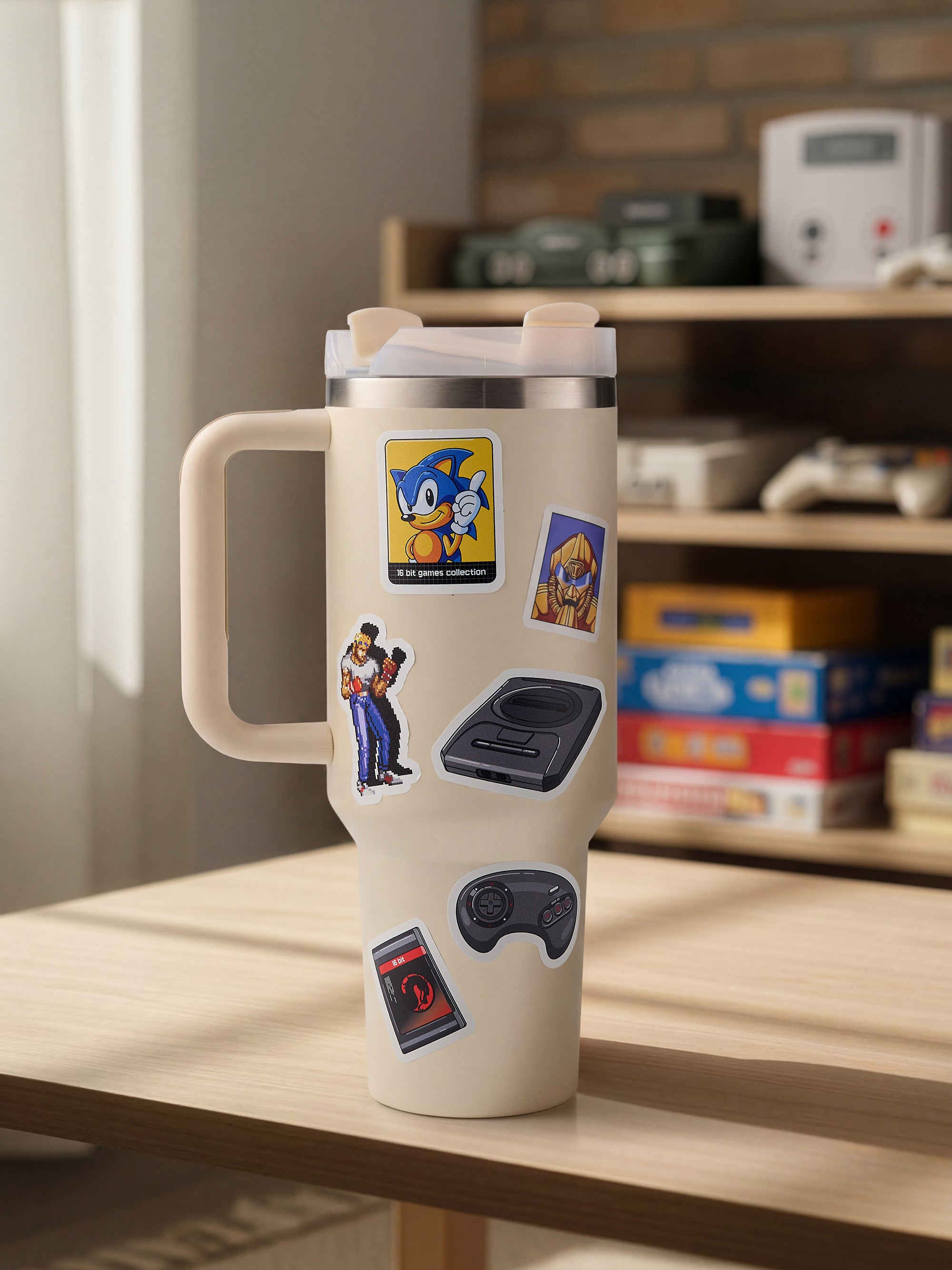 Sega Stickers Set, 10 Retro Gaming Stickers
