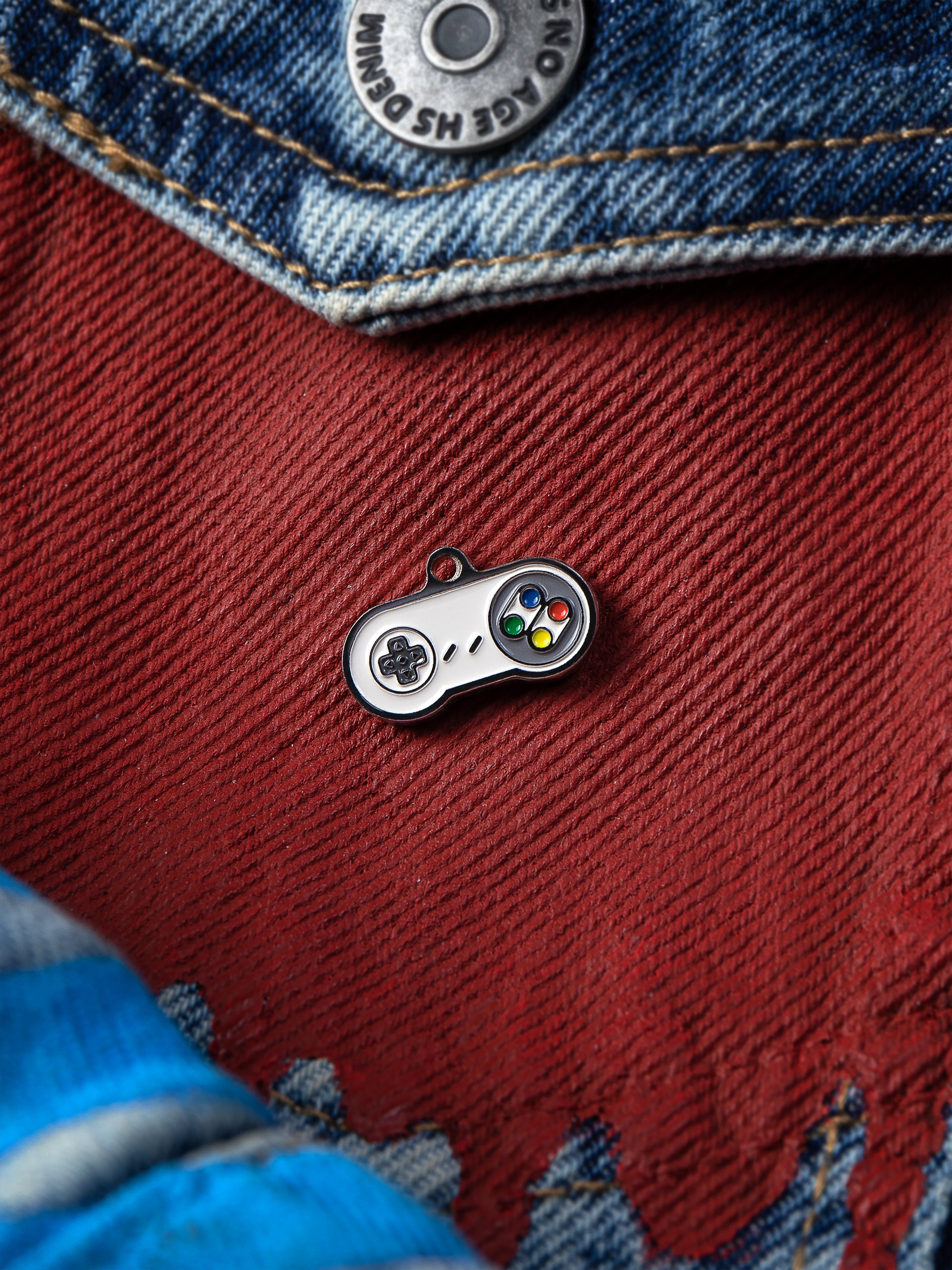 Super Nintendo Pin, Retro Gaming Gift