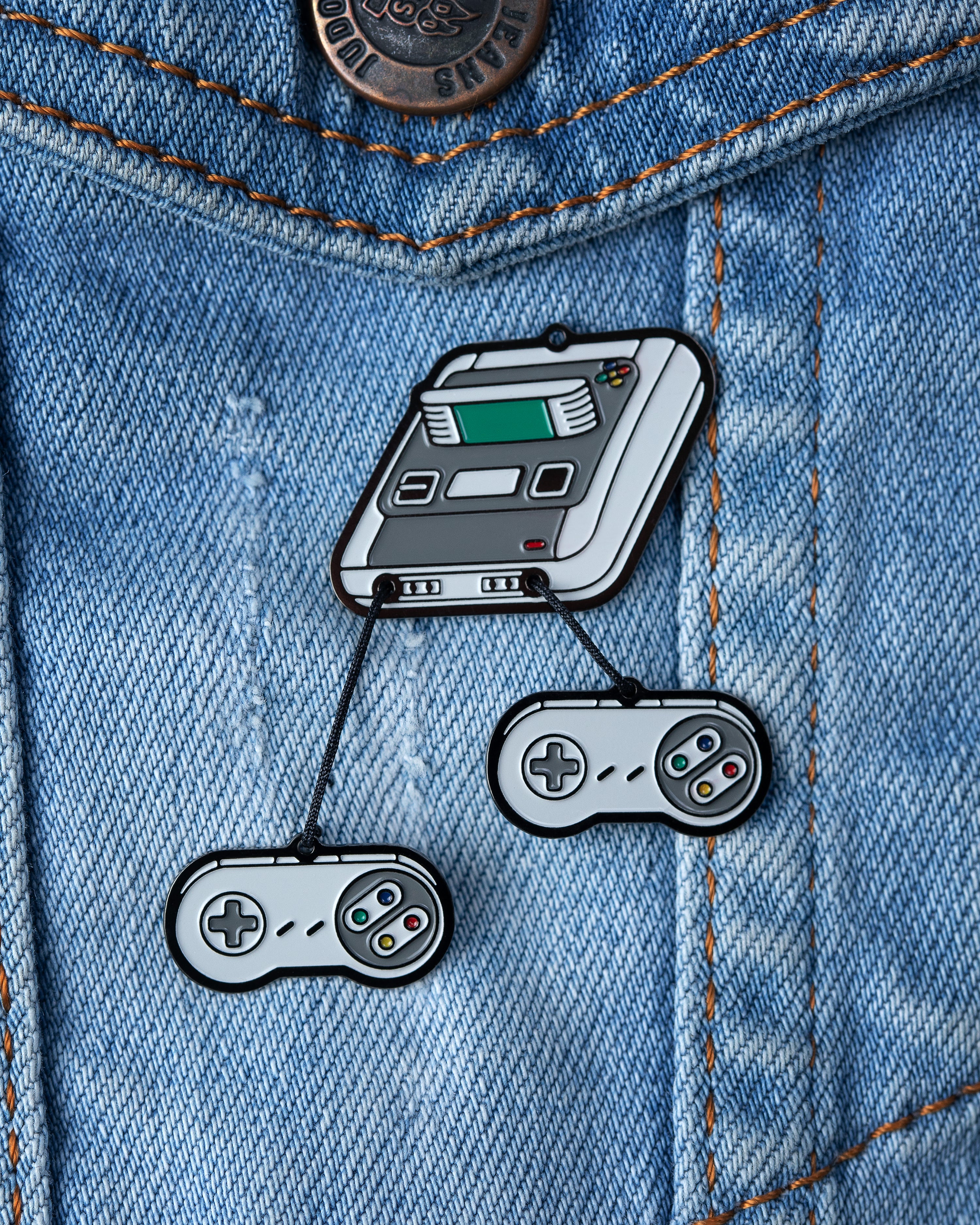 SNES Enamel Pin, Gift for Nintendo Retro Gamers