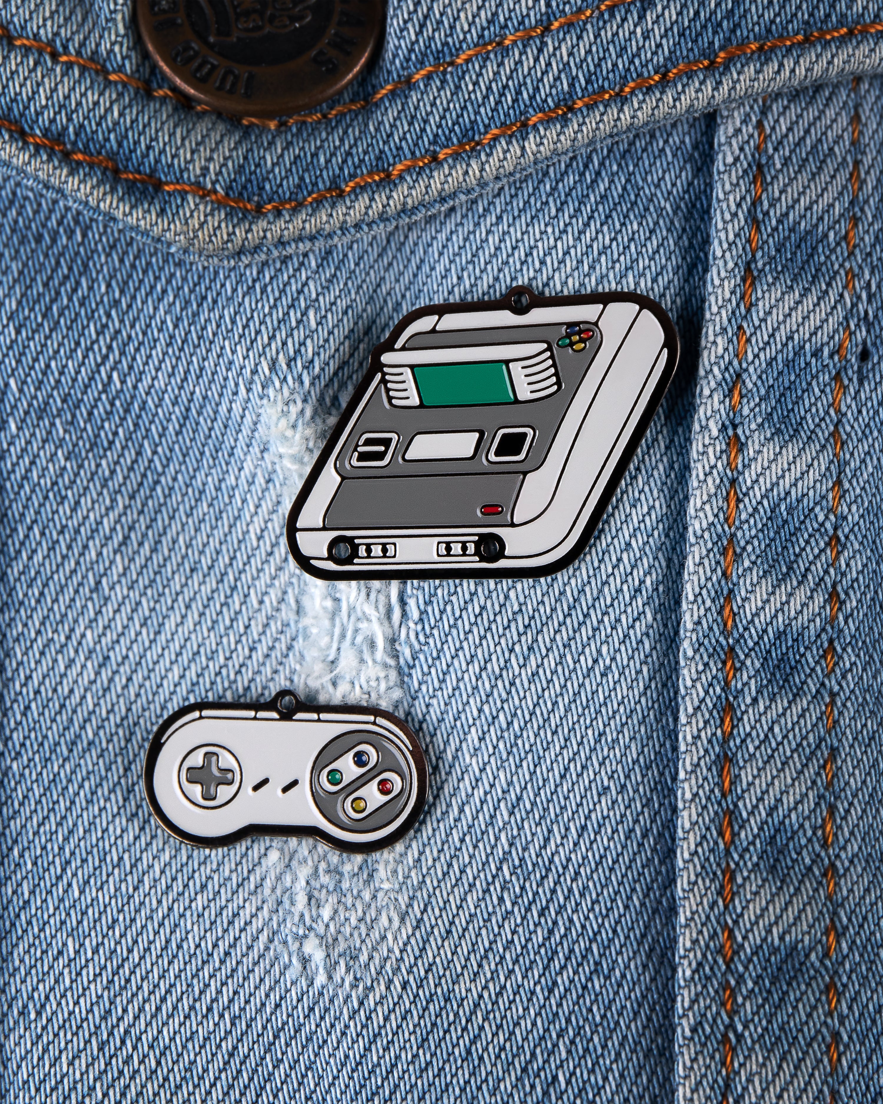 SNES Enamel Pin, Gift for Nintendo Retro Gamers